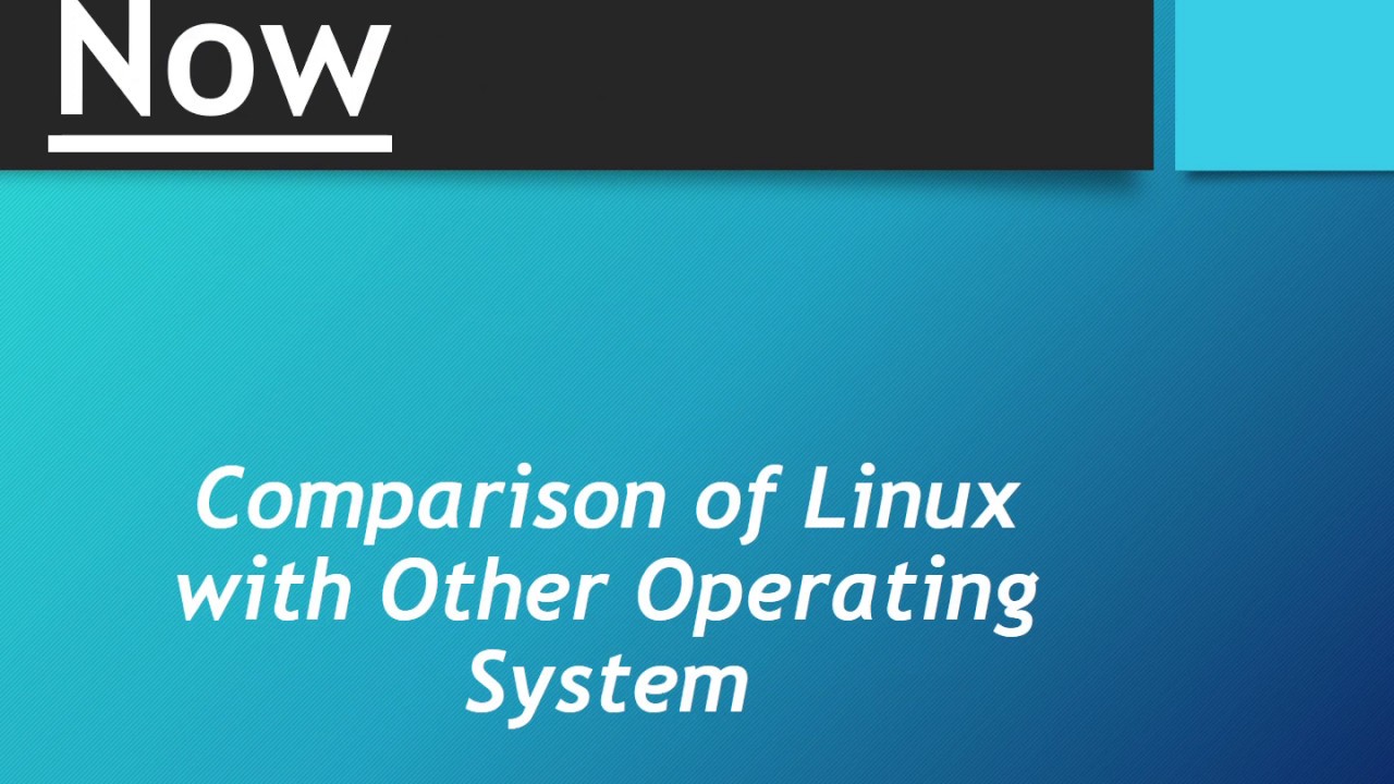 Linux operating system || presentation - YouTube