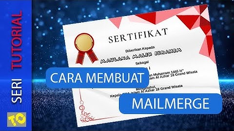 Integrasi Microsoft Office - Mailmerge