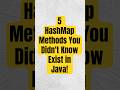 5 HashMap Methods You Didn’t Know Exist in Java! #javabasics #javabeginners #javainterviewquestions