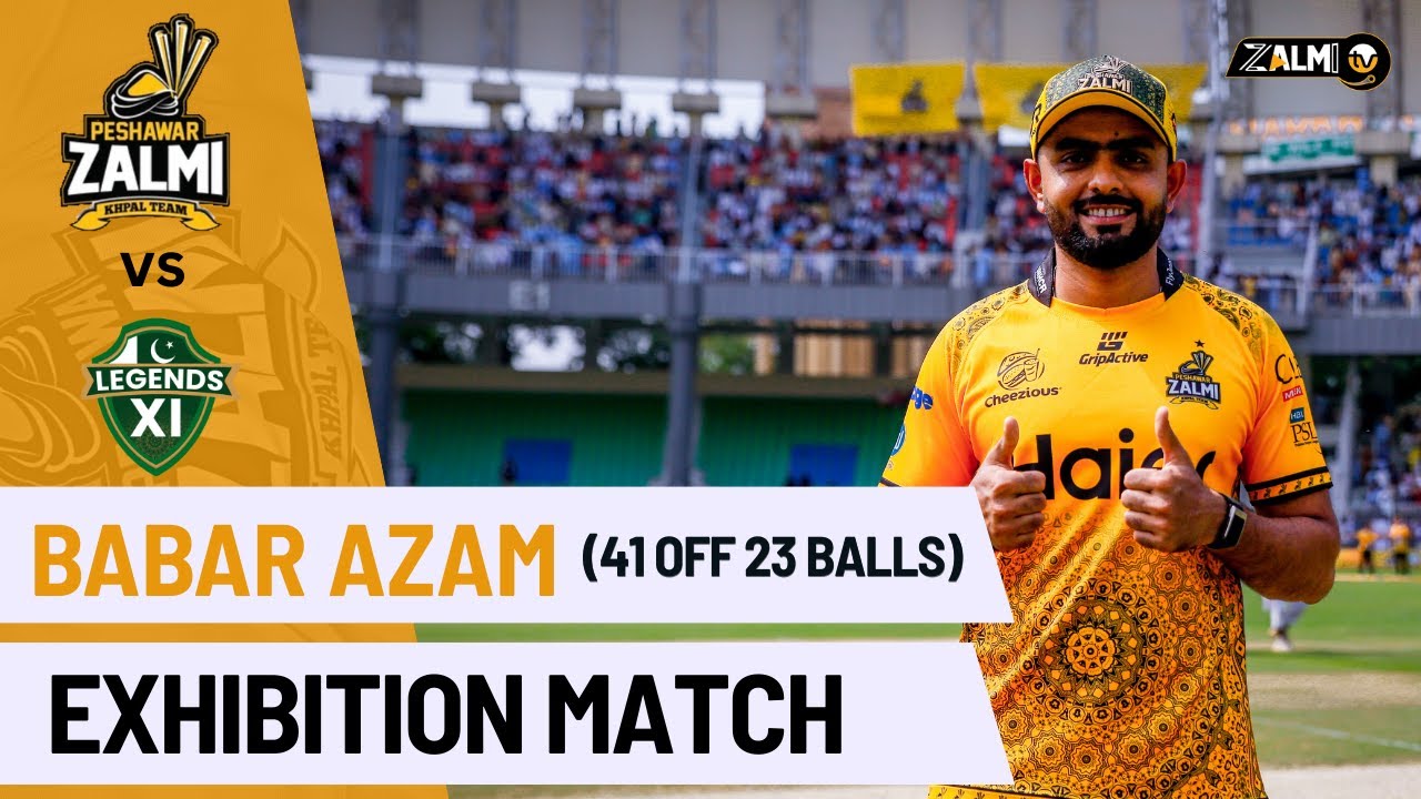 Watch Babar Azam’s Stunning Innings |  Zalmi vs Legends XI | Exhibition Match | Zalmi TV