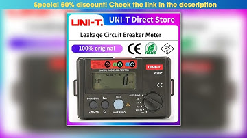 UNIT UT582 Digital RCD ELCB Tester AUTO RAMP Leakage Circuit Breaker Meter with MisOperation Buzzer