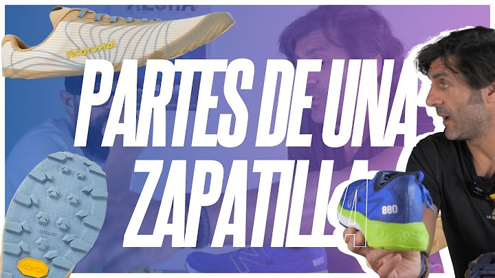 ¿Cuáles son las partes de una zapatilla? 👀🏃