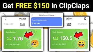 ClipClaps $150 FREE? || Clipclaps Earning TRICKS 2023