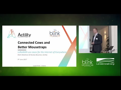 Mark Maidman presents LoRaWAN to Blink Services prospects