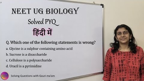 NEET UG Biology | Solved PYQ | हिंदी में | Solving Questions with Gauri ma’am