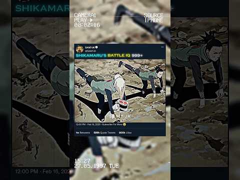 SHIKAMARU S BATTLE IQ 999 