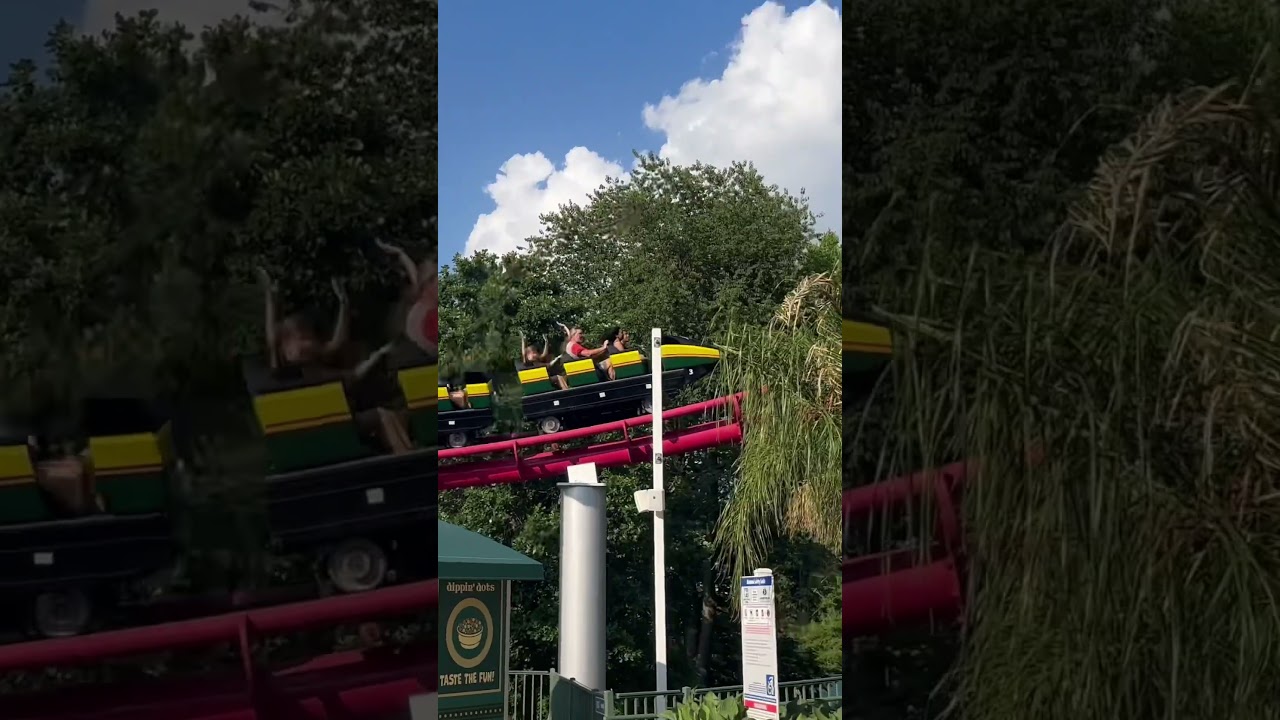Airtime into the brake run | Mamba, Worlds of Fun | Kansas City, Missouri | Morgan Hyper Coaster