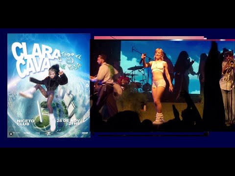 28.11.2025 CLARA CAVA Te Pense Un Monton + Precipicio en vivo Presentacion Niceto Club CABA HD