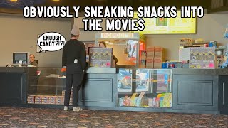 Obviously Sneaking Snacks into the Movies