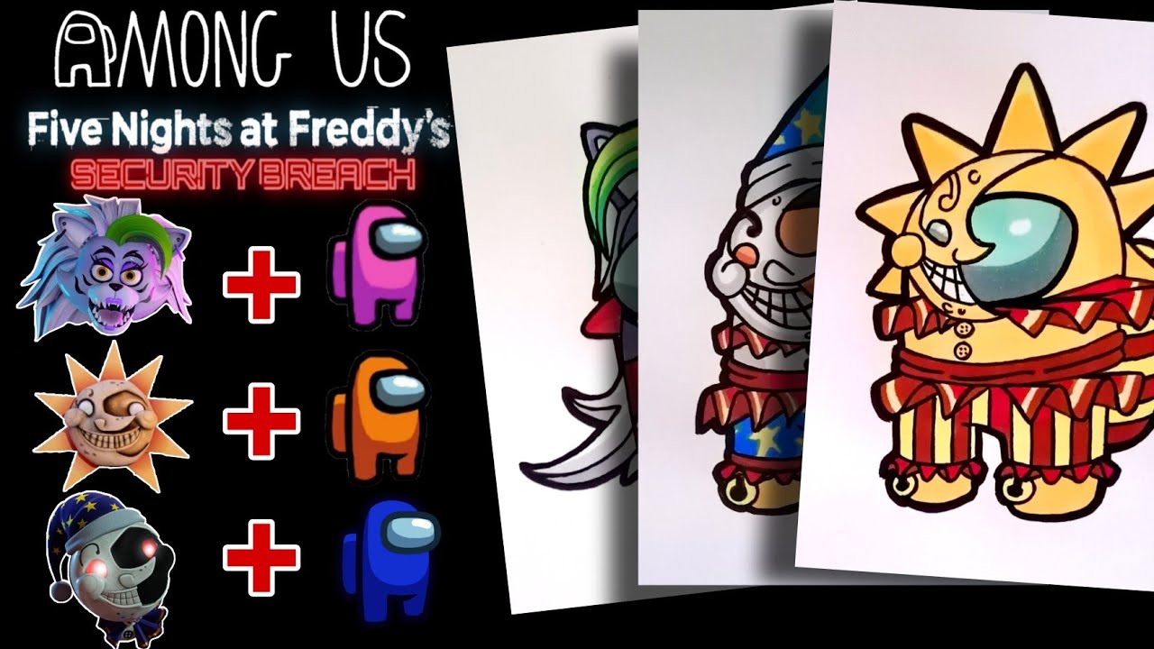 Dibujo a los Animatronics de Five Night at Freddy's Security Breach ...