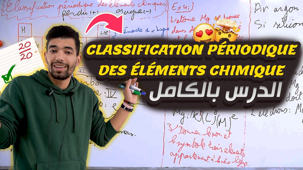 Classification périodique des éléments chimiques tronc commun