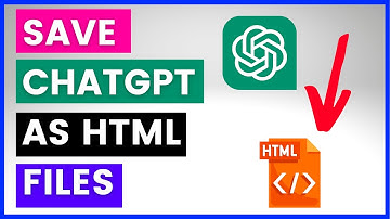 How To Save ChatGPT Conversations As HTML Files?