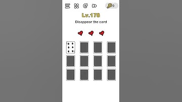 (2020) Brain Out Level 178 Disappear the card
