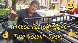 Harbor Freight Gear That Doesn't SUCK!!  HaulMaster Roof Mounted Cargo Rack/Carrier/Basket