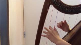 カッチーニのアヴェ・マリア（22弦小型ハープ）"Ave Maria"(G.Caccini / V.Vavilov) by 22-string harp