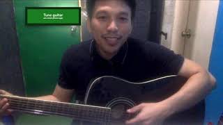 How to tune guitar with an App