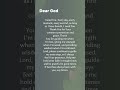 Dear God, I Need You | Powerful Prayer 🙏#DearGod #Prayer #Faith #TrustGod #GodIsGood #Blessed #Chris