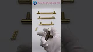 Knurled Brass Cabinet Pulls Kitchen Handles for Cabinets Gold Drawer Pulls T Bar Drawer Handle