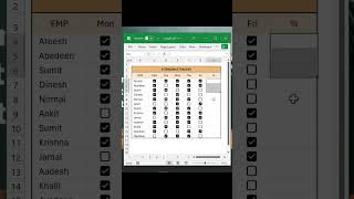 Automatic Attendance Tracker #excel #attendence tracker #excel tips #excelformulas