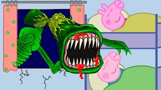 No Way... Siren Head Attacked Peppa Pig House During At Night | Peppa Pig Funny Animation