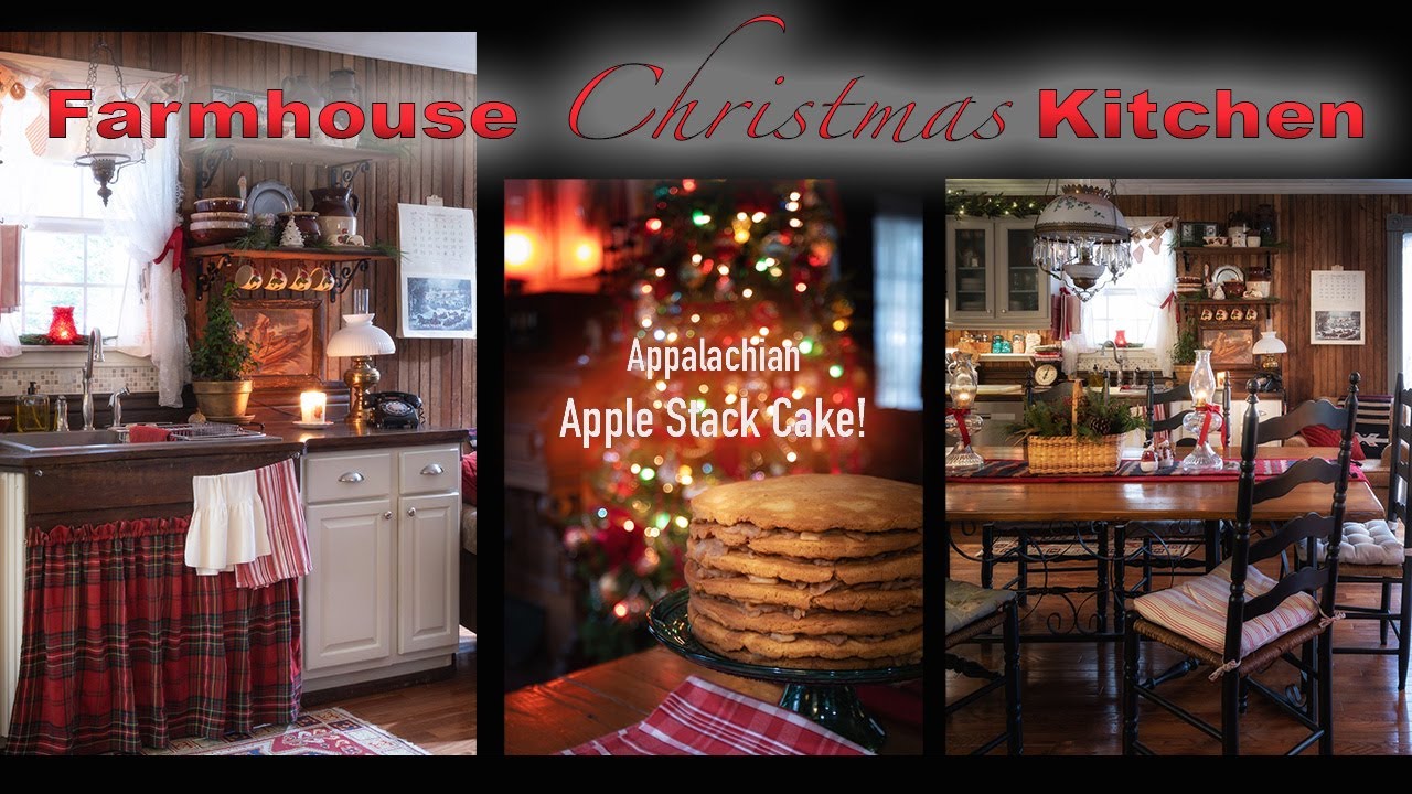Уютная рождественская кухня в фермерском доме | Старомодный яблочный пирог | Рождество в Аппалачах