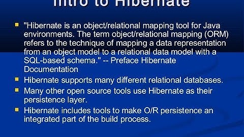 Getting start with Hibernate 5