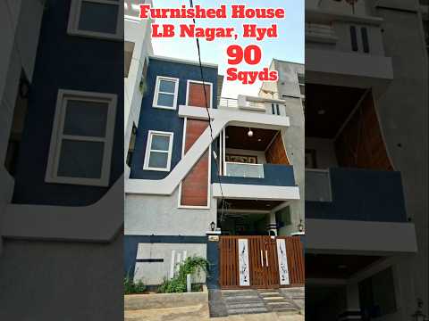 90 Sq Yards Furnished G+1 House for Sale in LB Nagar Hyderabad | East Face House | 98 Lakhs Only