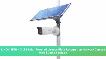 LINOVISION 4G LTE Solar Powered License Plate Recognition Network Camera Intro&Demo Footage