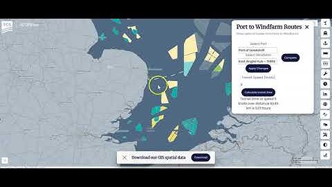 Port To Windfarm Distance - Offshore Wind Map