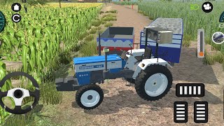 Swaraj 744 Rescue Conkrit Loaded Troly Or Farming |Tractor Simulator @AndroidGameplayNo1