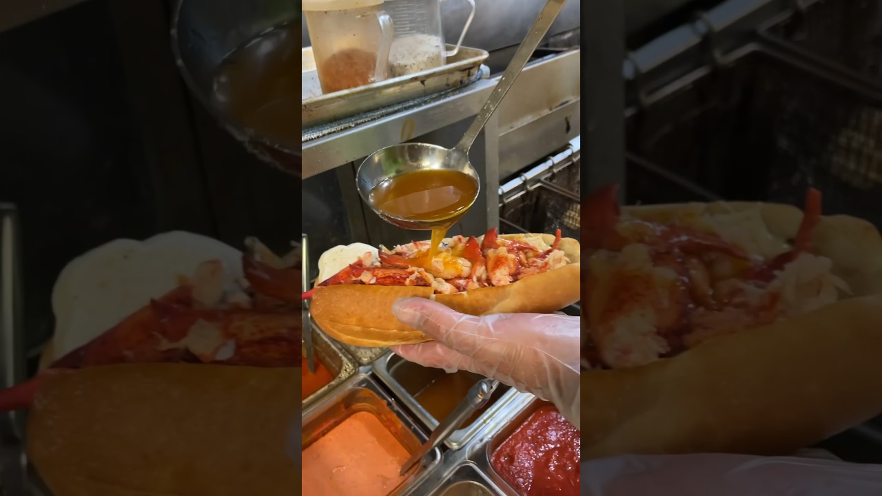The LOBSTA TRAP SUB from Tony Boloney’s in Atlantic City, New Jersey! 🦞🧀🔥 #DEVOURPOWER