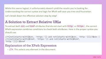 Discovering Xpath for Extracting URLs without HTTP/S