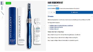 I Have Diffuse Hair Thinning | Hair Regrowth Kit Microneedling Pen + Intelligent Shampoo+conditioner