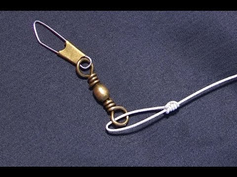 How to tie a hook or swivel to your fishing line 