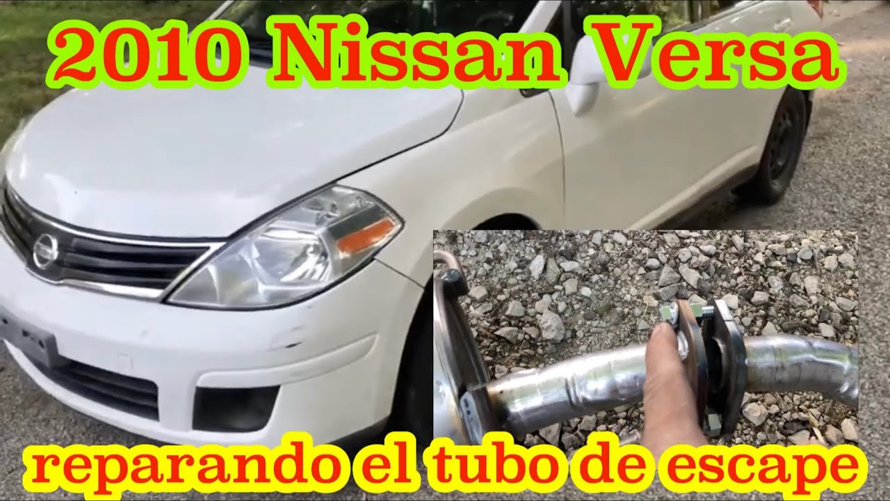 Como reparar el tubo de escape de un nissan versa 2010