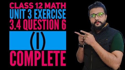 Class 12 Exercise 3.4 Q6 i complete unit 3 First Principle Method rule new mathematic bookSindh