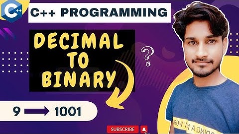 c++ program to convert decimal number to binary number. | c++ programming.
