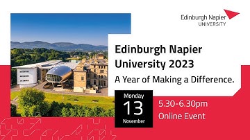 Edinburgh Napier University 2023: A Year of Making a Difference