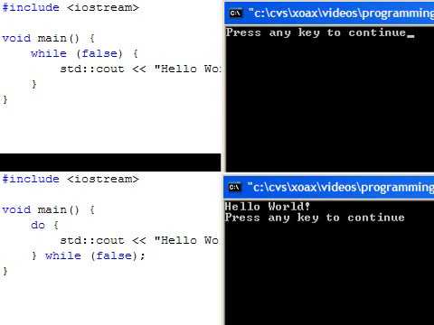 C plus plus Console Lesson 8 -  While and Do While Loops