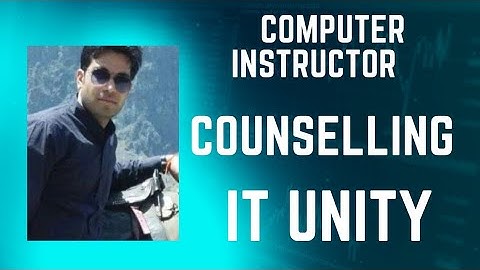 Computer Instructor Only Counselling Solution?
