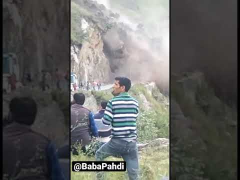 Landslide at Rampur Himachal Pradesh! Total  road block avoid travelling to shimla rampur Kinnaur