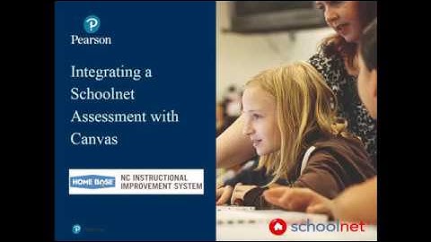 How to use a Schoolnet Test in a Canvas Course