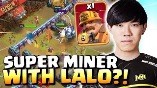 New KLAUS TRICK uses 1 SUPER MINER in this WEIRD LALO! Clash of Clans