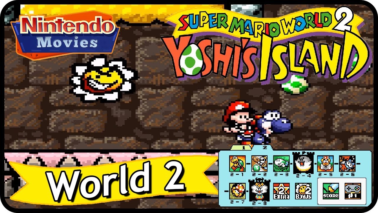 SUPER MARIO WORLD 2 YOSHI'S ISLAND - Gameplay do Início! 