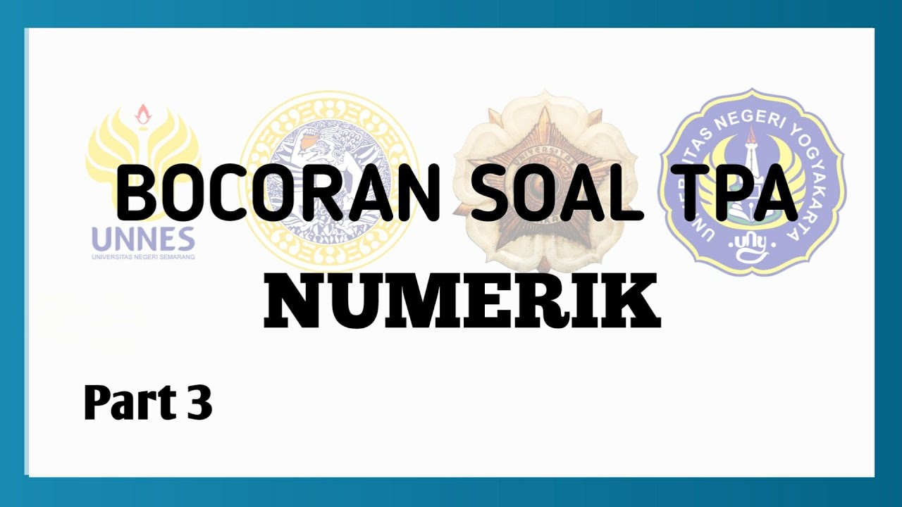 TPA 2023 Numerik UNNES UNAIR UGM