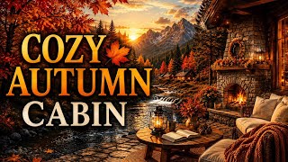 Cozy Autumn Rustic Cabin 🍁Flute 🪈 Music Meditation | 60 Minutes of Relaxation & Peace