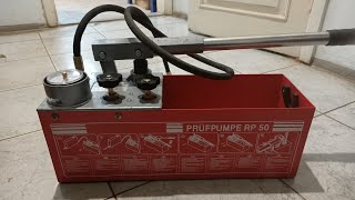 Не качает опрессовочный станок prufpumpe rp 50, Ремонт. (Does not pump rp 50 repair)