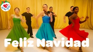 Feliz Navidad Christmas Dance | Easy Christmas Choreography Dance Song 💃🕺