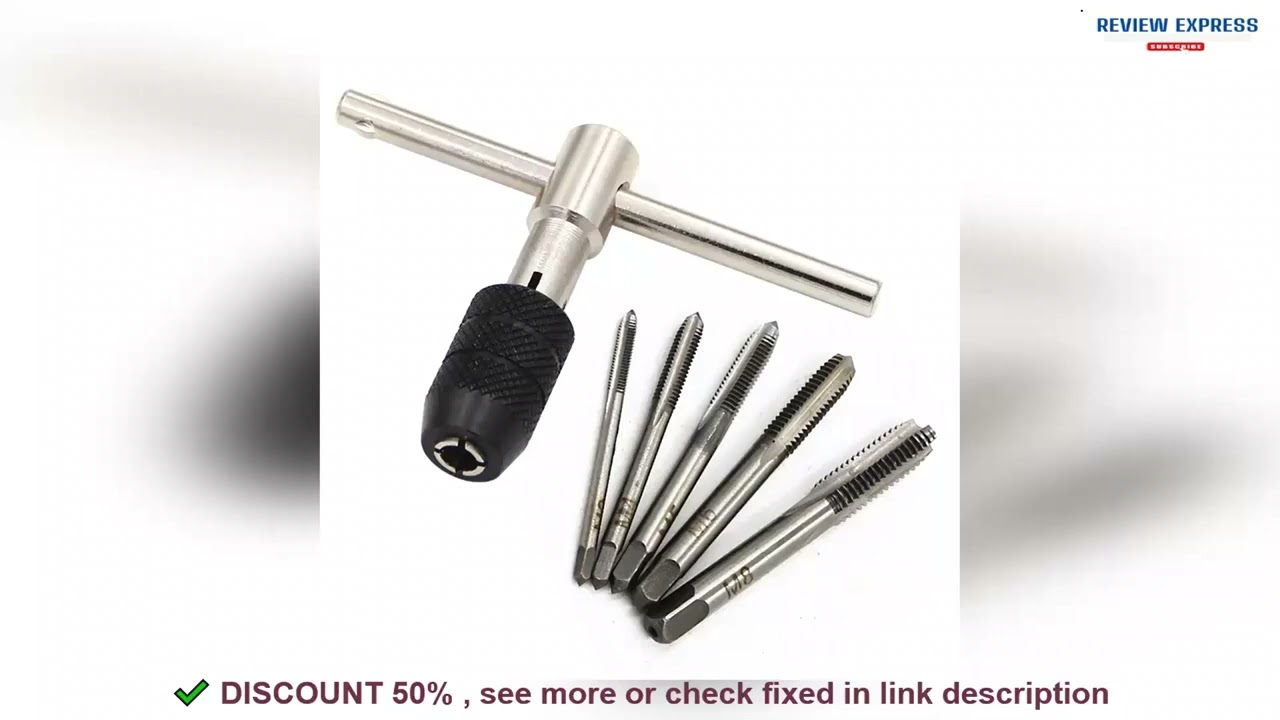 ✔️T-type 3mm to 6mm hand tap wrench thread tapping tool set hand wrench