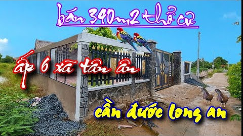 Bán 340m2 đất thổ cư ấp 6 xã tân ân huyện cần đước Long An.